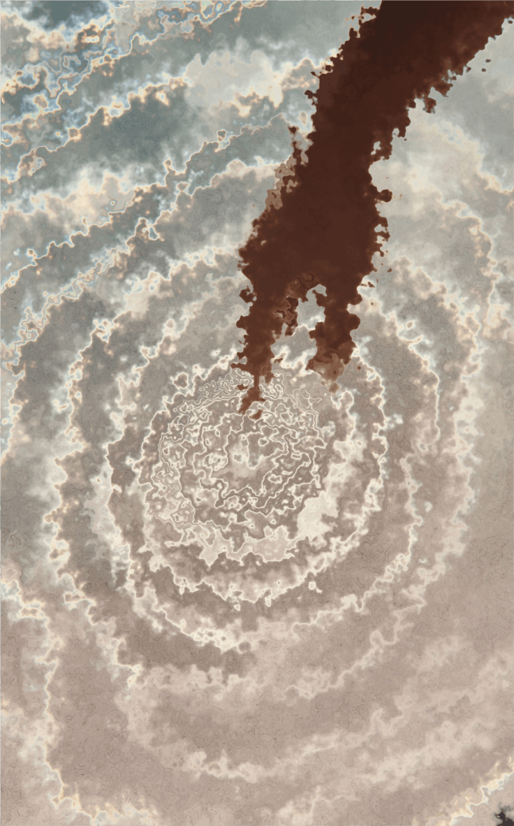 Abstract cloud and water artwork
