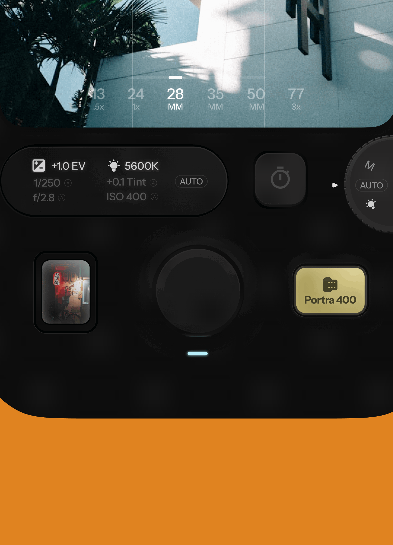 Fodo tactile camera controls in motion