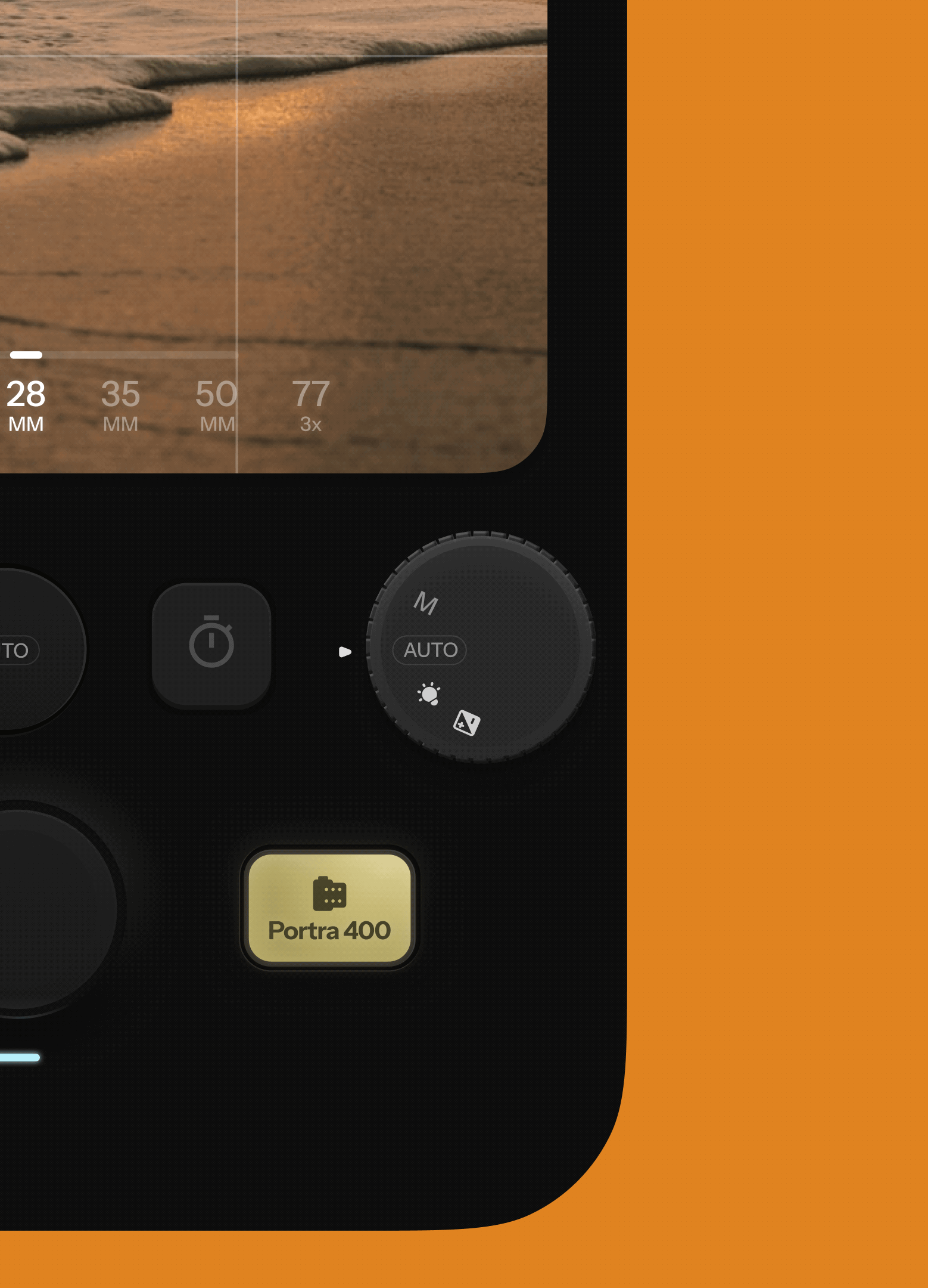 Fodo camera dial interaction in motion
