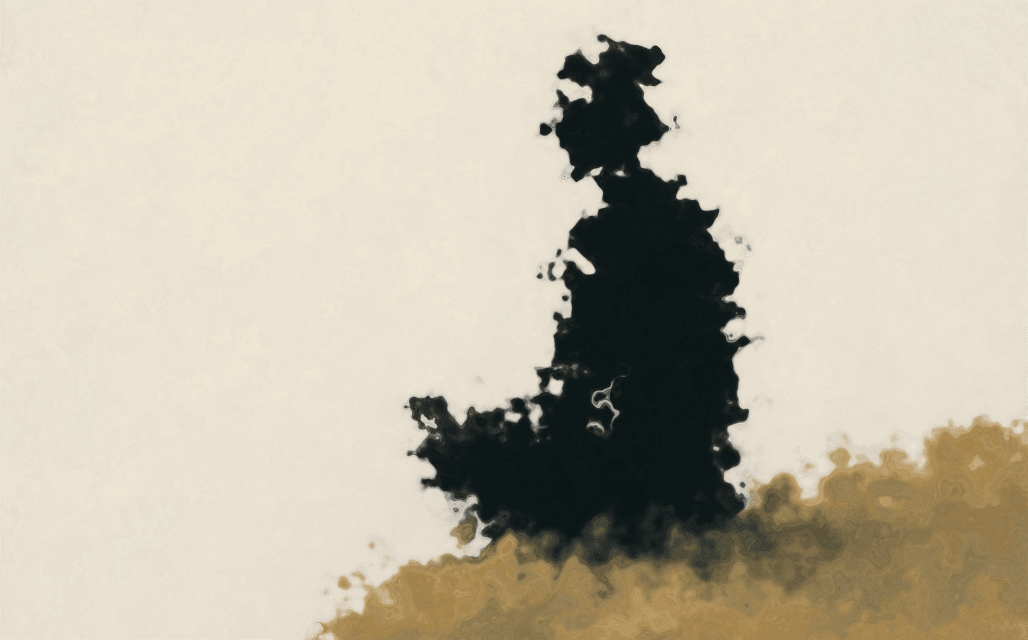 Distant tree beneath a warm sky