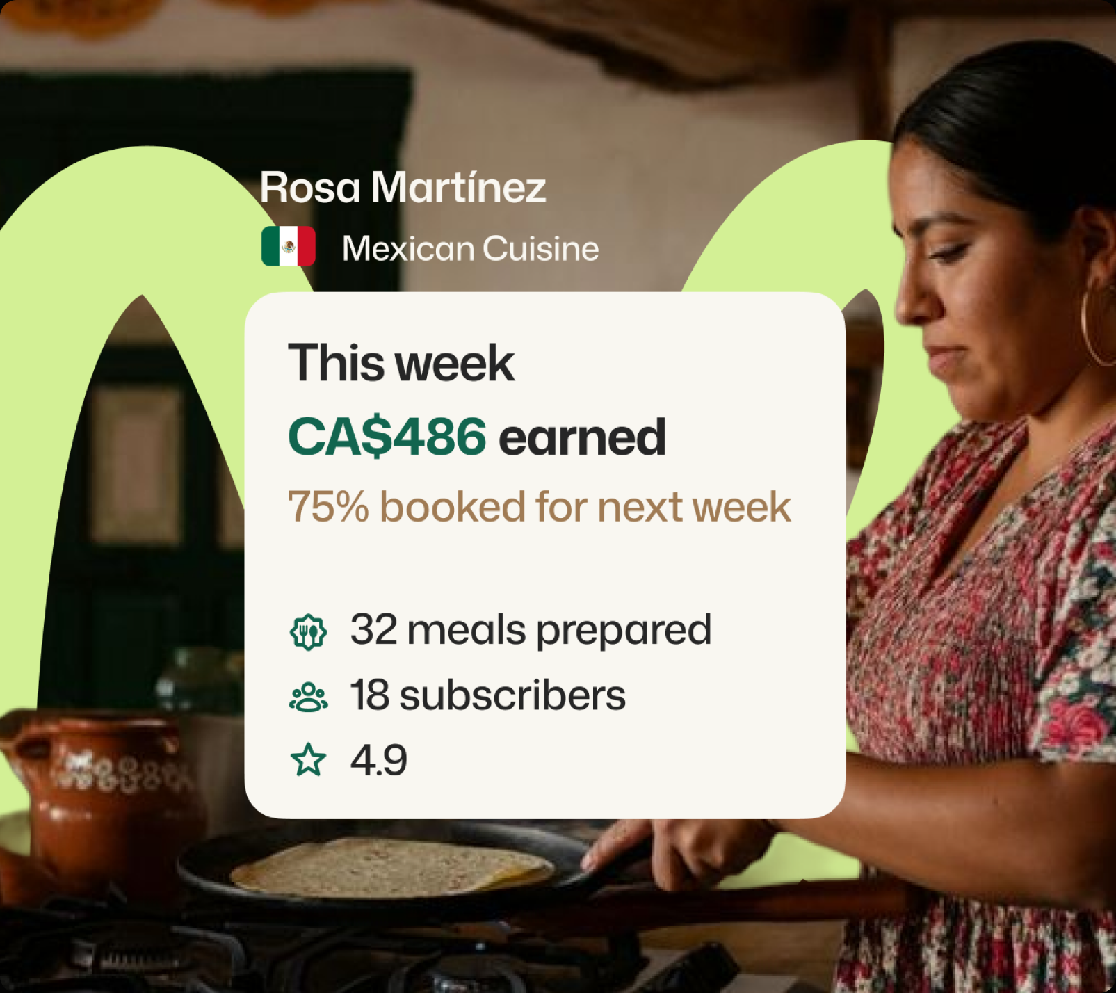 Home cook Rosa Martínez with earnings, subscribers and rating details